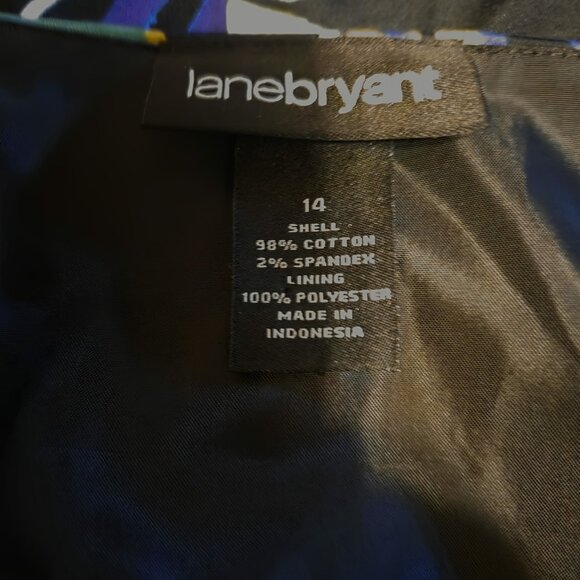 Lane Bryant Size 14 Floral Fit & Flare Dress Colorful Spring Summer Coquette - Picture 5 of 5